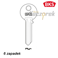 Mieszkaniowy 091 - klucz surowy mosiężny - BKS 6 zapadek